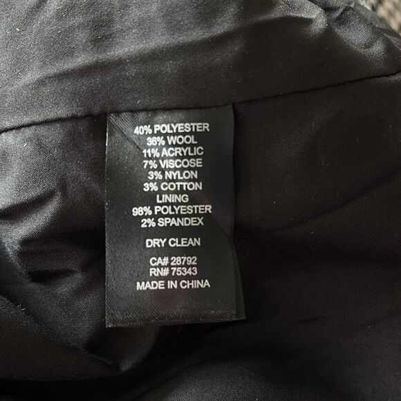 Joie Large Double Breasted Blazer Jacket Houndstooth Button-Up Pockets Lined - Picture 9 of 9